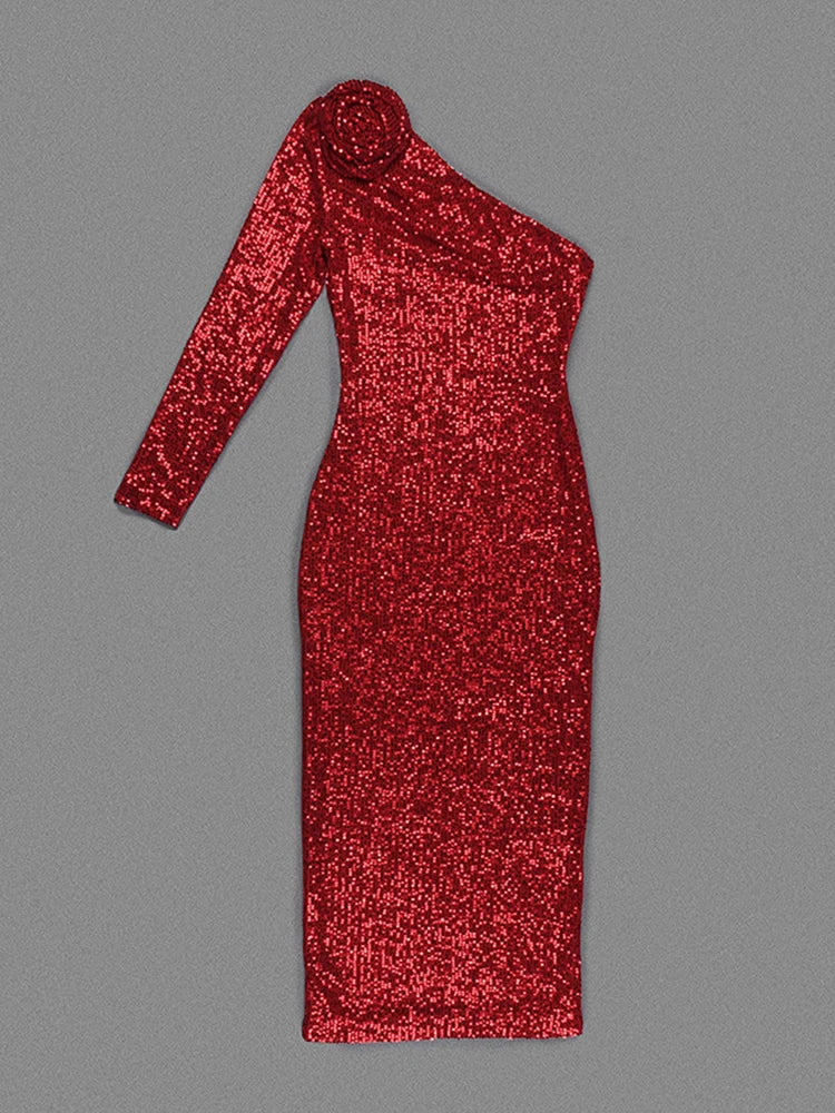 Crimson Rose Dress